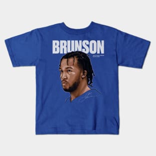 Jalen Brunson New York Game Face Kids T-Shirt